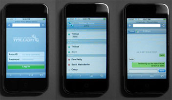 iPhone Trillian Chat Software iPhone Trillian Chat Software