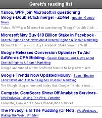 Google reader for iPhone
